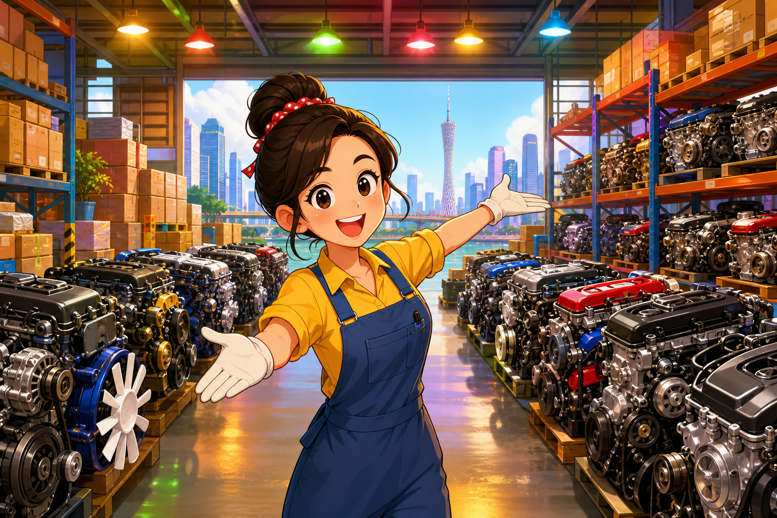 Auto Parts Store Tina 밈 설명용 일러스트