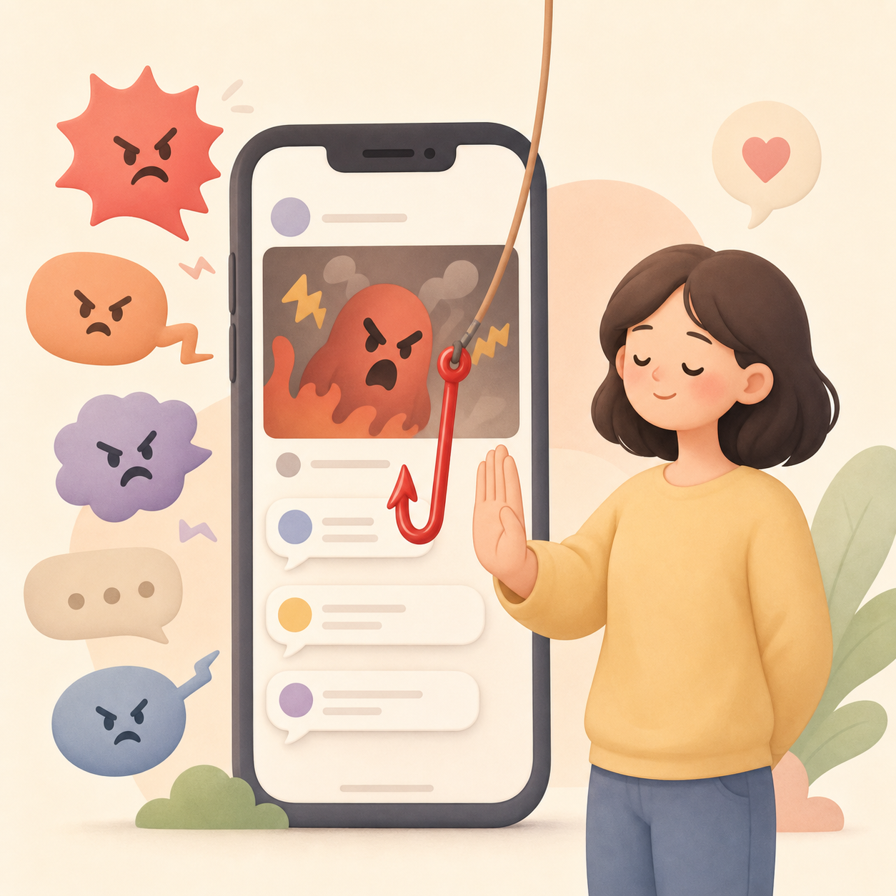 레이지 베이트 뜻 설명용 일러스트