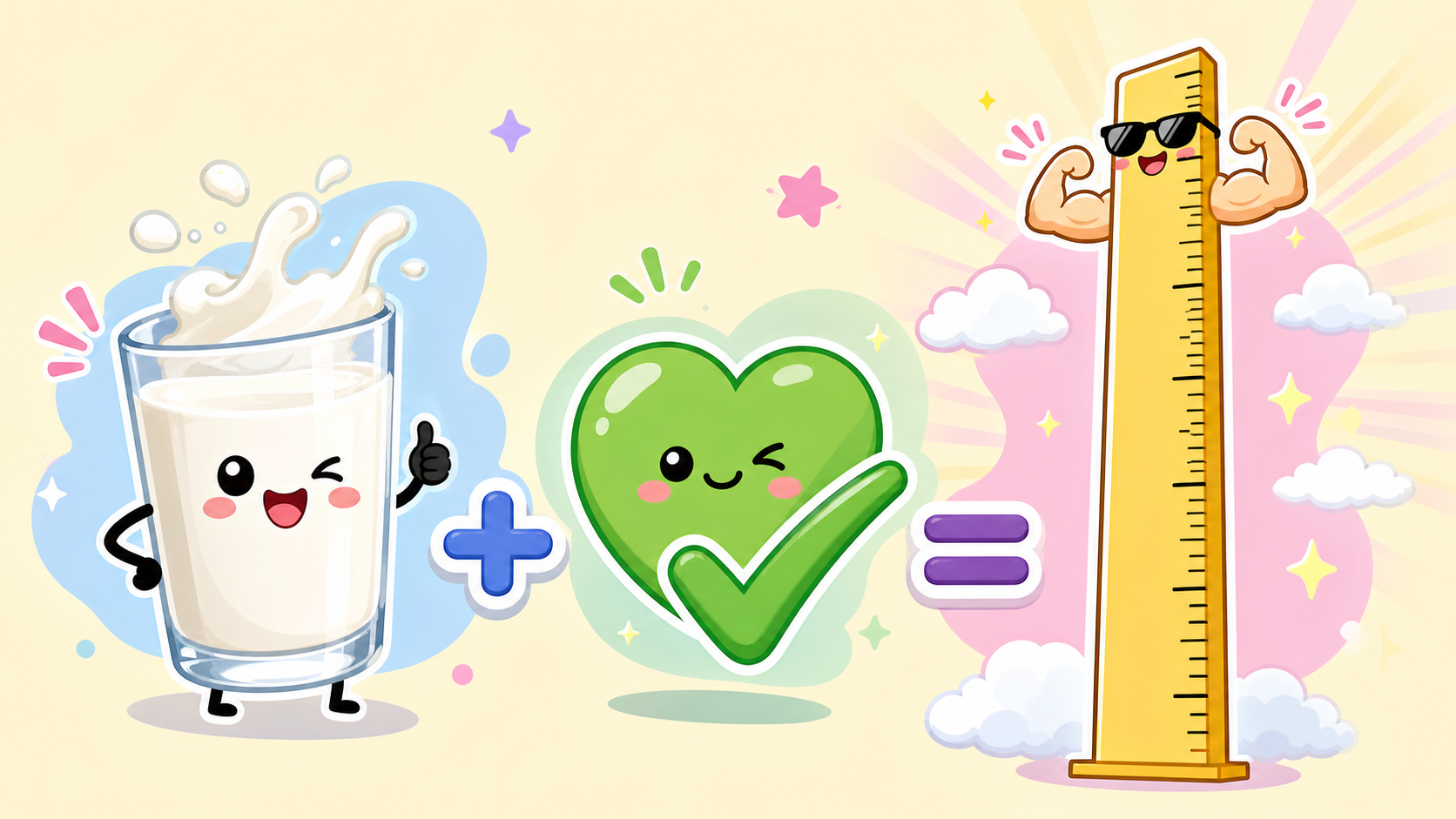 Raw Milk + Healthy = Holy Height 밈 설명용 일러스트
