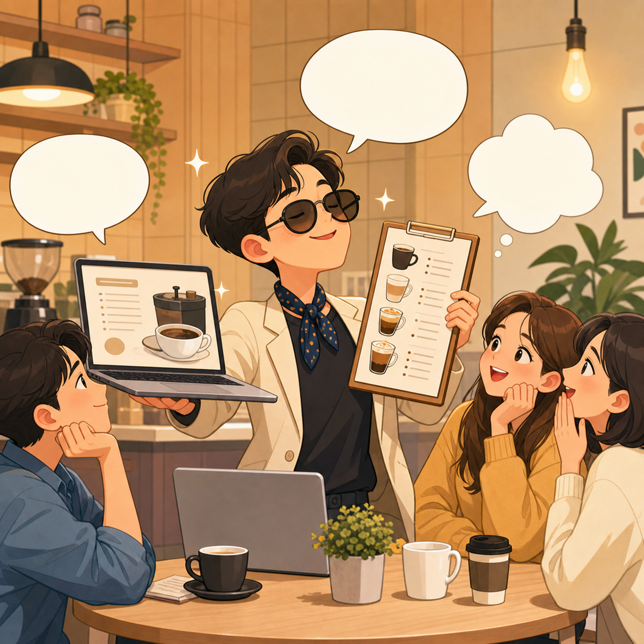 쇼믈리에 뜻을 설명하는 친근한 일러스트