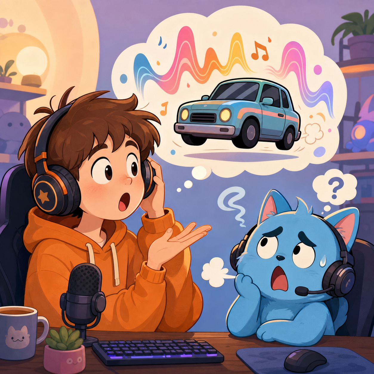 We'll Drive A Funky Ehh 밈 설명용 일러스트
